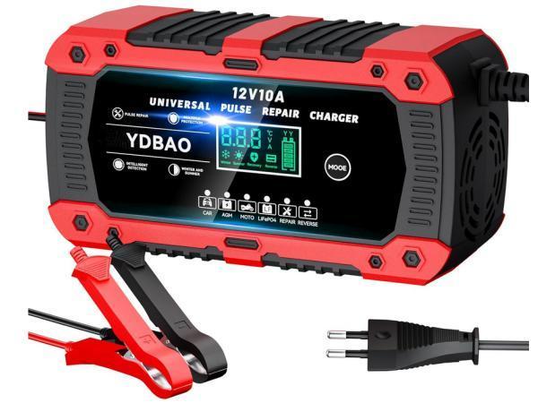 Veiling - YDBAO Acculader Auto 12V 10A, Auto-onderdelen, Accu's en Toebehoren