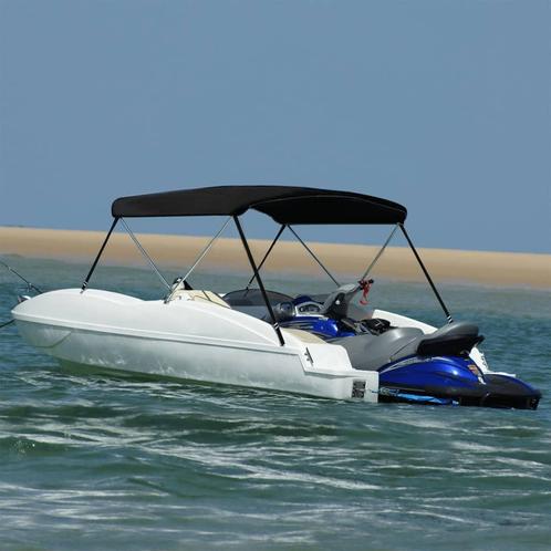 vidaXL Biminitop 2 bogen 180x130x110 cm zwart, Watersport en Boten, Bootonderdelen, Nieuw, Verzenden