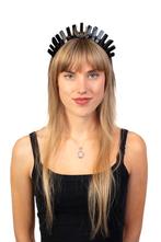 Kristal Haarband Zwart Edelstenen Diadeem Antraciet Gunmetal, Kleding | Dames, Ophalen of Verzenden, Nieuw