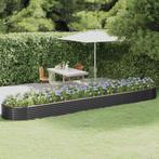 vidaXL Plantenbak 507x100x36 cm gepoedercoat staal, Verzenden, Nieuw