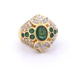 Anneau de bras - 18 carats Or jaune - 3.20ct. tw. Émeraude -, Handtassen en Accessoires, Antieke sieraden