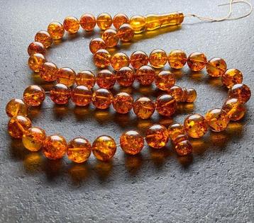 Chapelet en ambre balte, tesbih, perles de prière, chapelet