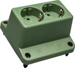 ABB 3640 Dubbele Schuko Socket Afdekking Groen Gerecycled -, Doe-het-zelf en Bouw, Verzenden, Nieuw