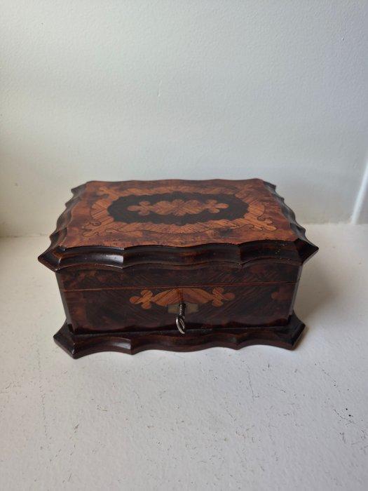 Boîte à bijoux - Ronce de noyer, Palissandre, Bois d’ébène, Antiquités & Art, Antiquités | Autres Antiquités