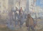 Paolo Sala (1859 - 1924) - Figure e cavalli, Antiek en Kunst