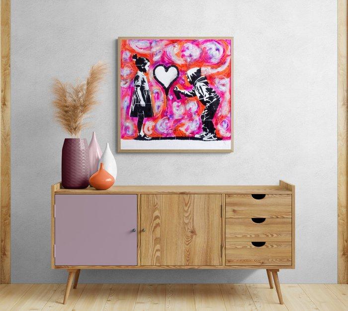 Golden Boy (2000-2025) - STREET LOVE - Original Street Art, Antiek en Kunst, Kunst | Schilderijen | Modern