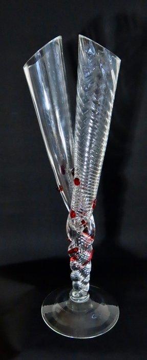 Ajeto - Borek Sipek - Vase - Cristal - Édition limitée 3/100, Antiek en Kunst, Antiek | Glaswerk en Kristal