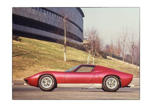 Franco Turcati - Lamborghini Miura (1967), Antiek en Kunst, Kunst | Schilderijen | Modern