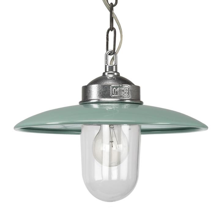 Retro vintage Solingen Retro Groen Binnenverlichting, Huis en Inrichting, Lampen | Hanglampen, 75 cm of meer, Nieuw, Metaal, Overige materialen