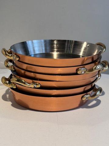 Plat de cuisson (6) - Cuivre, Étain, Laiton beschikbaar voor biedingen