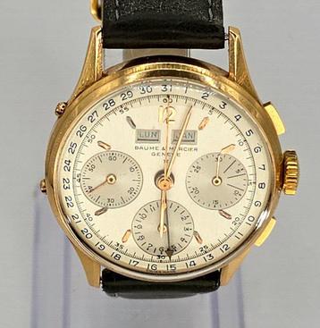 Baume & Mecier - 18kt. Gold Chronograph - Kalender - Kaliber, Nieuw
