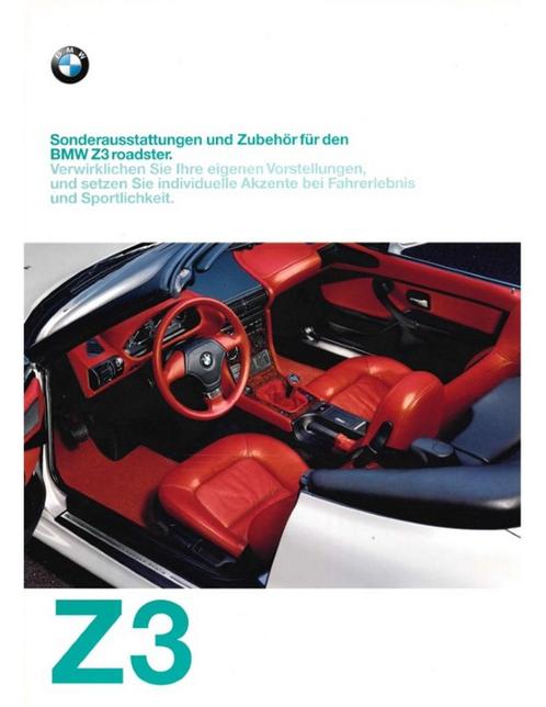 1997 BMW Z3 ROADSTER SPECIALE BENODIGHEDEN & ACCESSORES, Livres, Autos | Brochures & Magazines