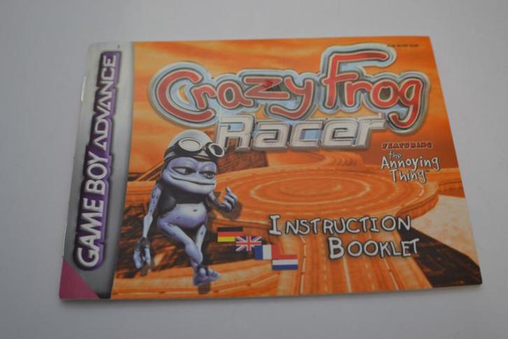 Crazy Frog - Racer (GBA EUR MANUAL), Games en Spelcomputers, Spelcomputers | Nintendo Consoles | Accessoires