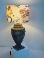 Iron table lamp/shadow Fornasetti fabric - Lampe de table -, Antiek en Kunst