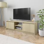 vidaXL Tv-meubel 120x30x35,5 cm bewerkt hout sonoma, Huis en Inrichting, Kasten |Televisiemeubels, Nieuw, Verzenden