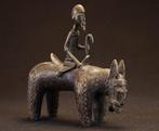 Donkey with rider - sculptuur - Nommo - Afrikaans brons -