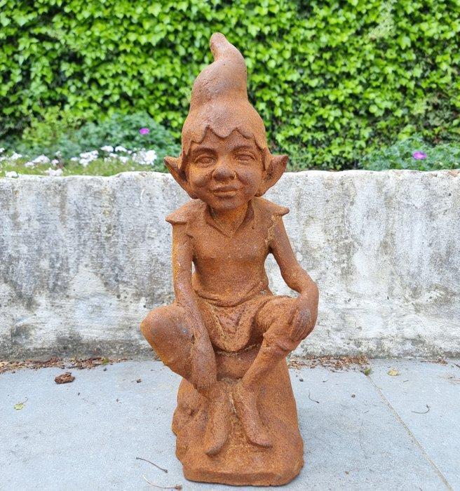 Beeldje - A dreaming garden gnome - IJzer, Antiek en Kunst, Curiosa en Brocante