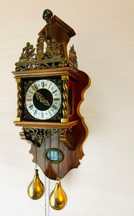 Zaandam/Zaanse klok - Hout, Messing - 1960-1970, Antiquités & Art, Antiquités | Horloges