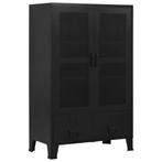 vidaXL Kantoorkast met gaasdeuren industrieel 75x40x120 cm, Huis en Inrichting, Kasten | Overige, Verzenden, Nieuw