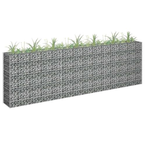 vidaXL Gabion plantenbak verhoogd 270x30x90 cm, Tuin en Terras, Bloempotten, Nieuw, Verzenden