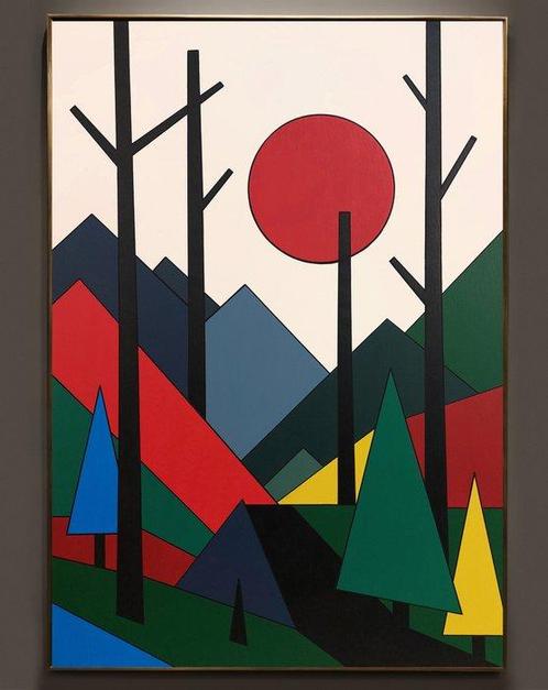 Alejandro Gonzalez - Estructuras del Paisaje 13 - XL - (NO, Antiek en Kunst, Kunst | Schilderijen | Modern