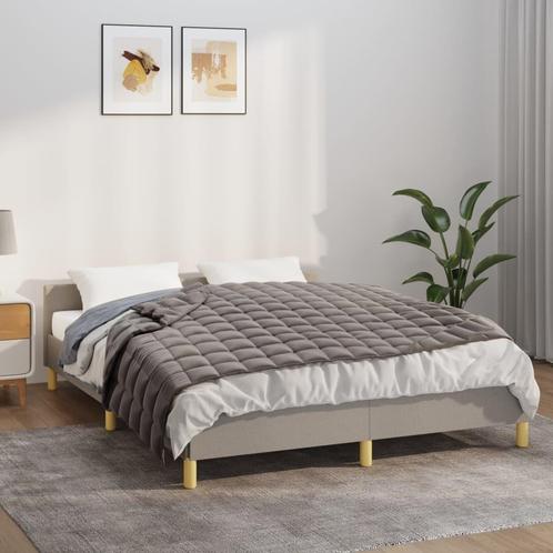 vidaXL Verzwaringsdeken 150x200 cm 7 kg stof grijs, Huis en Inrichting, Slaapkamer | Bedden, Nieuw, Verzenden