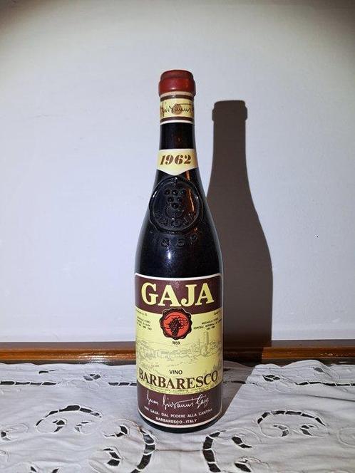 1962 Gaja - Barbaresco - 1 Fles (0,75 liter), Verzamelen, Wijnen