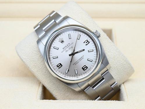 Rolex Air-King 114200 Year 2012 (Box & Papers), Handtassen en Accessoires, Horloges | Heren, Polshorloge, Zo goed als nieuw, Rolex