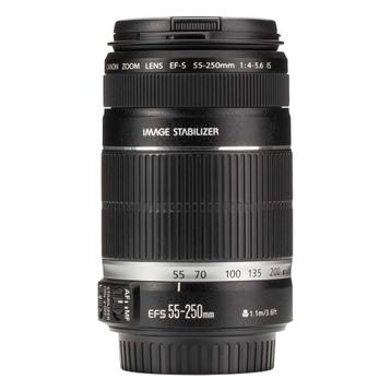 Canon EF-S 55-250mm f/4-5.6 IS met garantie beschikbaar voor biedingen