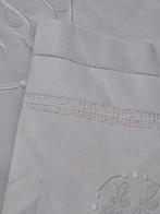 drap et deux taies brodés et monogramme LL - Drap de lit (3)