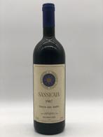 1 x 75cl Sassicaia 1987 (Tuscany, rood), Nieuw, Rode wijn, Ophalen of Verzenden, Italië