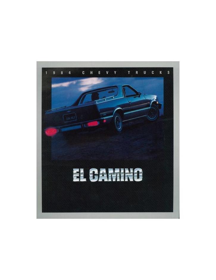 1984 CHEVROLET CHEVY EL CAMINO BROCHURE ENGELS, Boeken, Auto's | Folders en Tijdschriften, Ophalen of Verzenden