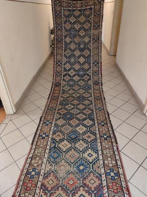 Antiek Kazak-tapijt uit de 19e eeuw - Tapijt - 420 cm - 90, Huis en Inrichting, Stoffering | Tapijten en Vloerkleden