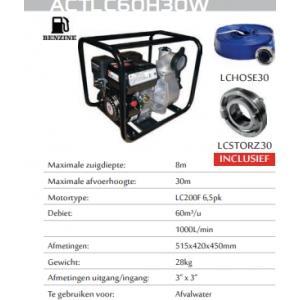 Motopompe actlc60h30w 6.5pk 60m³/h + tuyau arrosage de storz, Bricolage & Construction, Outillage | Autres Machines