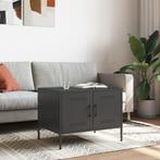 vidaXL Salontafel 68x50x50,5 cm staal zwart, Huis en Inrichting, Tafels | Salontafels, Verzenden, Nieuw