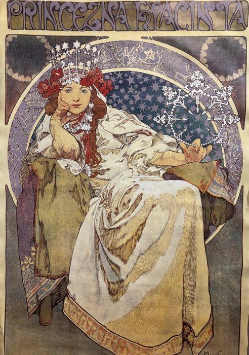 Alphonse Mucha (after) - Princesse Hyacinthe - Jaren 1980, Antiek en Kunst, Kunst | Tekeningen en Fotografie