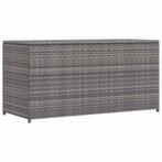 vidaXL Tuinbox 120x50x60 cm poly rattan grijs, Verzenden, Nieuw