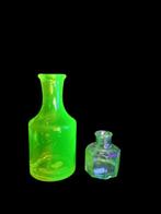 Fles - bruxelles 1910 - uraniumglas - intkpot, Antiek en Kunst, Antiek | Glaswerk en Kristal