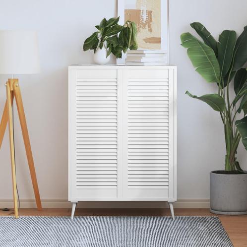 vidaXL Kastdeuren met lamellen 2 st 99,3x39,4 cm grenenhout, Doe-het-zelf en Bouw, Hang- en Sluitwerk, Nieuw, Verzenden