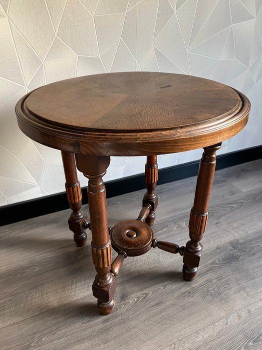 Bijzettafel - Eik - Gedecoreerd tafelblad, Antiek en Kunst, Antiek | Overige Antiek