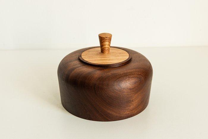 Edelhout - Edelhout - Kom - Afrormosia - Potje in afrormosia, Antiek en Kunst, Kunst | Designobjecten