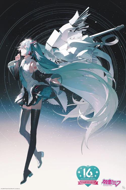 ABYstyle Hatsune Miku Maxi Poster-Happy 16th Birthday Miku, Verzamelen, Posters, Ophalen of Verzenden