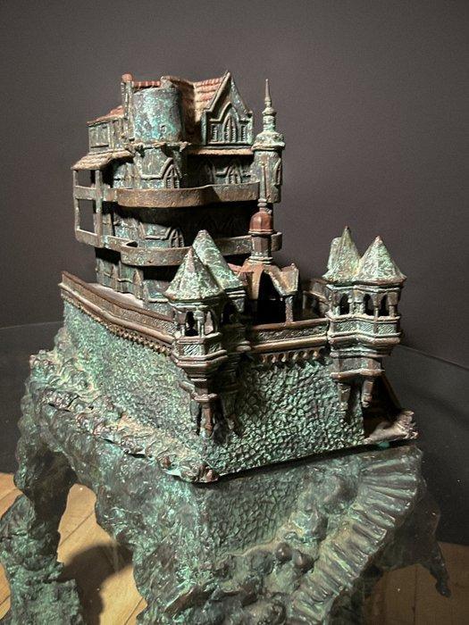 Middentafel (2) - Glas, IJzer - Architectonisch model:, Antiek en Kunst, Curiosa en Brocante