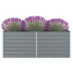 vidaXL Plantenbak verhoogd 160x80x45 cm gegalvaniseerd staal, Tuin en Terras, Verzenden, Nieuw