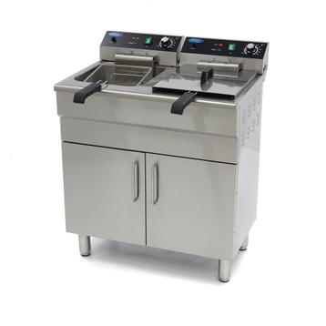 Frituurpan - 2x 16 L - 2 Manden - met Tapkraan en beschikbaar voor biedingen