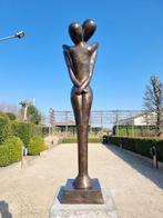 Beeld, omhelzend koppel - 83 cm - Brons, Antiek en Kunst