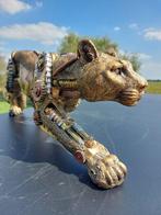 Beeld, panter steam punk - 21 cm - Keramiek, Antiek en Kunst