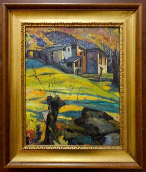 Pino Stampini (1905-1992) - Il Mulino nel bosco, Antiek en Kunst, Kunst | Schilderijen | Klassiek