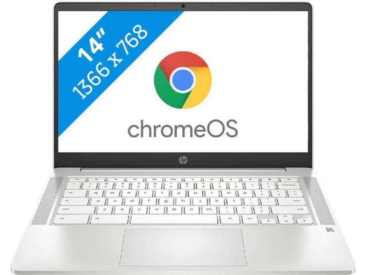 HP Chromebook 14a - Laptop - AZERTY toetsenbord (2023), Computers en Software, Chromebooks, Zo goed als nieuw, Verzenden