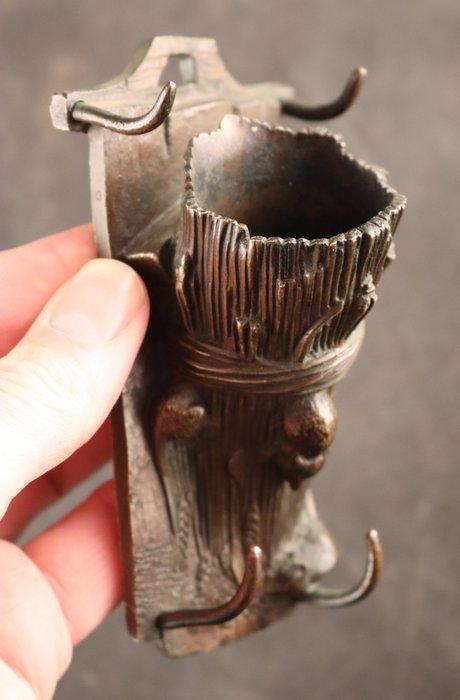 Antieke met muizen - Étui Vesta - Bronze, Antiek en Kunst, Antiek | Overige Antiek
